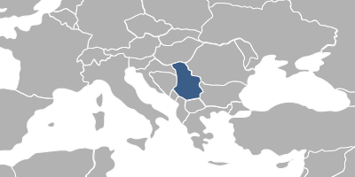 Map Serbia