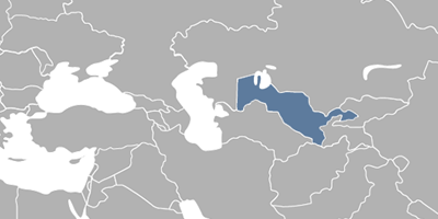 Map Uzbekistan